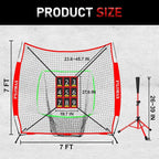 7x7ft Baseball & Softball Practice Net - Image 2