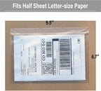 BEUYI Clear 9.5'' x 6.7'' Packing List Envelopes, Adhesive Shipping Label - Image 3