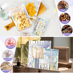 100pcs 6x9 inch Holographic Resealable Packaging Bags - Image 3