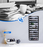 Solinxe Wall File Holder, 12 Pockets Hanging File Folder, Paper Organizer - Image 4