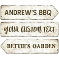 Rustic Custom Sign, Personalized Metal Signs, Gift by SigoSigns