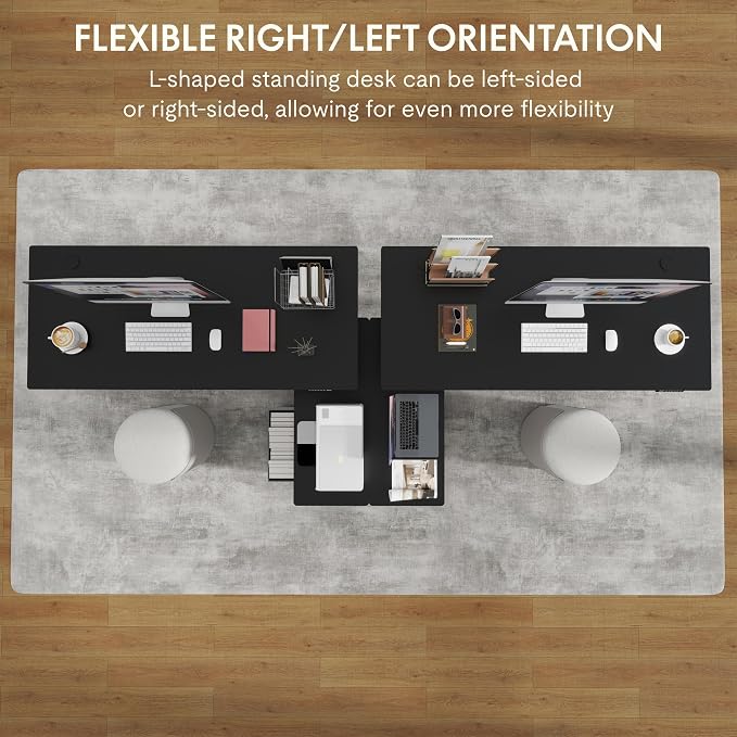 FLEXISPOT 63'' L Shaped Reversible Standing Desk - Image 5