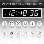 Ivation Huge Oversized 48" Large Digital LED Clock | Big Digital Clock - Image 6