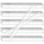 KEILEOHO 200 Pack 12 Inch Clear Plastic Ruler, Bulk Standard/Metric Straight by KEILEOHO