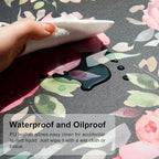 QIYI Large Mouse Pad, Floral Desk Mat - Image 3