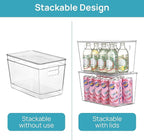 Vtopmart 8 Pack Clear Stackable Storage Bins - Image 3