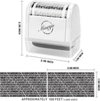 Miseyo Wide Identity Theft Protection Roller Stamp Set - Image 2