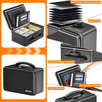ENGPOW Fireproof Money Box, Small Hard Case Fireproof Box - Image 4