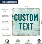 Custom Sign, Custom Street Sign, 11 Font Colors, 13 Font Styles, 4 Hole Options - Image 6