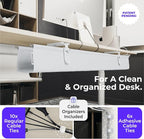 Ascrono Original No Drill Under Desk Cable Management Tray 40.6" - Image 5