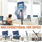 HEMUDU Single Tall Desk Monitor Arm Mount Stand Fit - Image 3