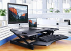 Rocelco 46" Height Adjustable Corner Standing Desk Converter - Image 2