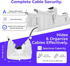 Ascrono Original No Drill Under Desk Cable Management Tray 53.9" - Image 6