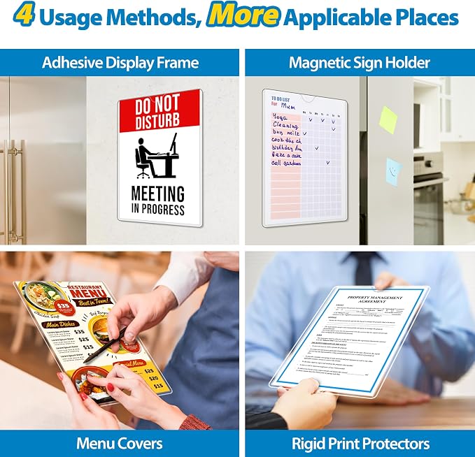 10 Pack Magnetic Sign Holder 8.5 x 11 - Image 2