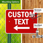 Custom Arrow, Custom Directional Sign, Left Arrow, 18x24 Inches, Rust Free .063 - Image 5
