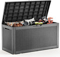 EasyUp 120 Gallon Deck Boxes Waterproof, Outdoor Large Storage Boxes by EASYUP
