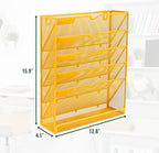 EASEPRES 6 Tier Mesh Hanging Wall File Organizer, Desk Vertical Mail Paper - Image 2