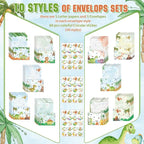 TaoBary 160 Pcs Stationery Paper Set 50 Double Sided Stationery Papers - Image 3