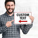 Custom Arrow, Custom Directional Sign, Left Arrow, 7x10 Inches, Rust Free .040 - Image 2