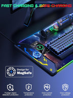 TopMade Wireless Charging Mouse Pad, RGB Gaming Mousepad, 35.4" x 15.8" Extra - Image 2