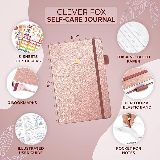 Clever Fox Self-Care Journal – Daily Reflection Notebook – Mental Health & - Image 5