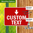 Custom Arrow, Custom Directional Sign, Down Arrow, 18x24 Inches, Rust Free .063 - Image 5