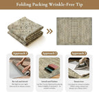 GENIMO 9x12 Area Rugs for Living Room, Machine Washable Non Slip Vintage Rugs - Image 9