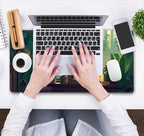 Cute Green Lofi Desk Mat Plants Mouse Pad Anime Forest Aesthetic Nature Desk Pad - Image 5