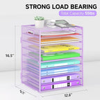 Cawukege 9 Tier Paper Organizer - Image 7