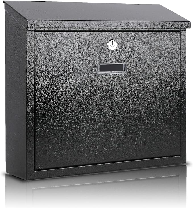 xydled Mail Boxes with Key Lock, Locking Mailbox Wall Mounted, Security Mailbox by xydled