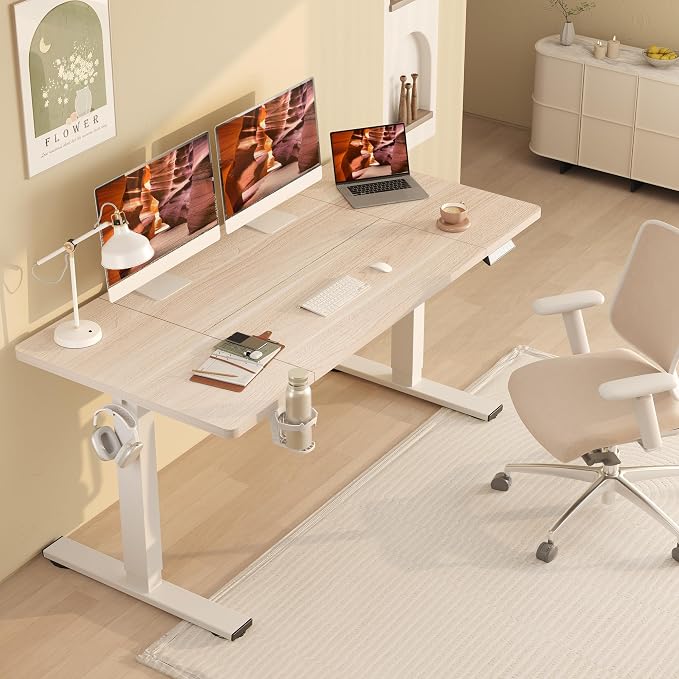 FitStand Standing Desk, Large 71x31 Inches Height Adjustable Stand Up Desks - Image 2