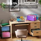 Ansook Plastic Legal Size Hanging File Folders, Heavy Duty 3" Expandable Legal - Image 7