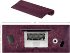 Node Leather Calfskin Leather Desk Pad – Executive Office Desk Mat - Image 6