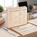 25 Set Employee Personnel File Folders Bulk 6 Folders Expanded Employee Record - Image 4