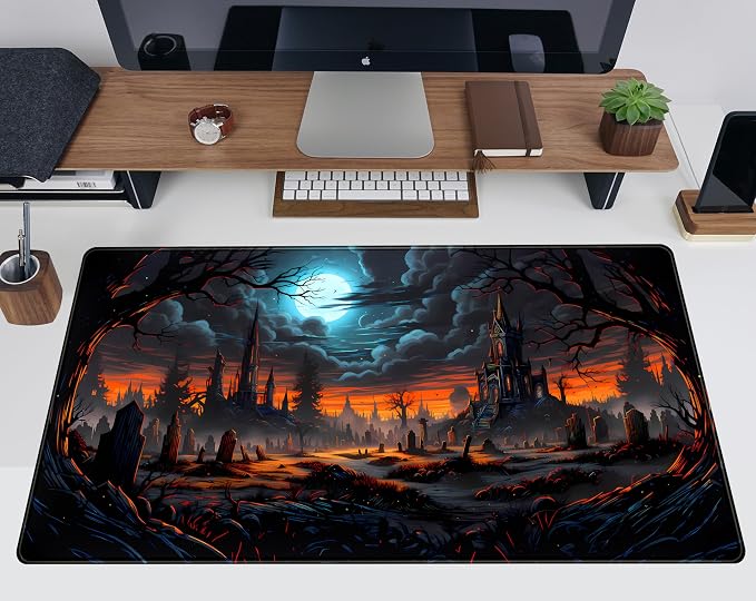 Dark Fantasy Castle Desk Pad Extended Gaming Mouse Pad, XXL Large Computer - Image 5