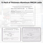 15-Pack Annual Vehicle Inspection Report Form, 3-Ply Carbonless Form and - Image 5