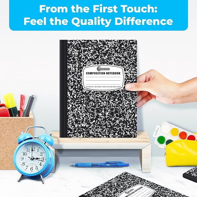 Rosmonde 5000 Pack Composition Notebooks Bulk, Wide Ruled, Jumbo Pallet of - Image 4