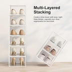 SEE SRPING XX-Large Shoe Storage Box Fit Size 14, Shoe Rack Sneaker Containers - Image 3