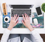 Desk Mat Cute Abstract Oil Painting Mouse Pad Boho Floral Desk Pad XL Large - Image 5