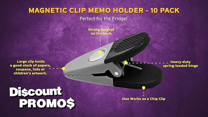 10 Magnetic Memo Holders Set - Image 3