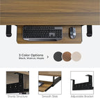 EUREKA ERGONOMIC Adjustable Keyboard Tray Under Desk, 28x11 Inch Large Slide - Image 8