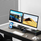 Heymaster Dual Monitor Stand for Desk, Gaming Monitor Riser - Image 8