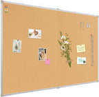 AMUSIGHT Double-Sided Large Cork Board, Vision Board Pin Board Corkboards by AMUSIGHT