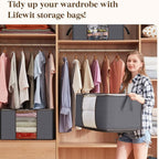 Lifewit 90L Large Storage Bags, Closet Organizers and Storage, Clothes Storage - Image 5
