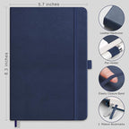 RETTACY Bullet Dotted Journal Notebook, 320 Numbered Pages, A5 Medium Size - Image 2