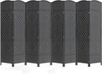 Cocosica 8 Panel Room Divider, 6Ft Folding Privacy Screen, Tall by cocosica