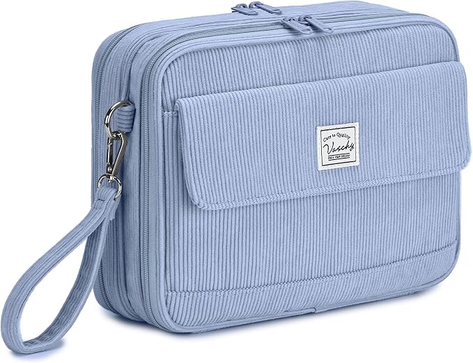 VASCHY Colored Pencil Case, Corduroy Large Pencil Pouch by Vaschy