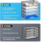 Marbrasse Paper Organizer Letter Tray, 5 Tier Mesh File Organizer - Image 4