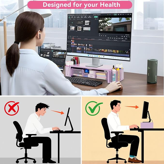 Qupui Computer Monitor Stand Riser - Image 4