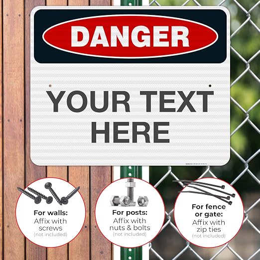 Custom Danger Sign, OSHA Sign, 24x30 Inches, 3M EGP Reflective .080 Aluminum - Image 4